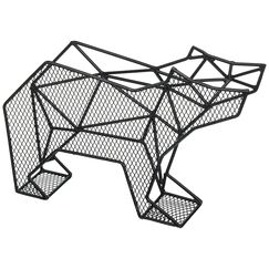 Kikkerland KKHH23 Dokumentenhalter zum Aufhängen an der Wand oder zum Aufstellen, Bär-Form