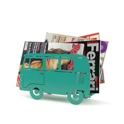 Balvi - Dekorativer Zeitschriftenständer Van in Form eines Kombi, Farbe: grün, aus Metall, BA26125, Einheitsgröße