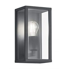 Trio Leuchten Außen Wandleuchte Garonne 201860142, Aluminium Druckguss Anthrazit, exkl. 1x E27, Schwarz