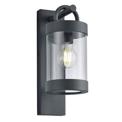 Trio Leuchten Außen Wandleuchte Sambesi 204160142, Alumniumguss Anthrazit , Acryl klar, exkl. 1 x E27