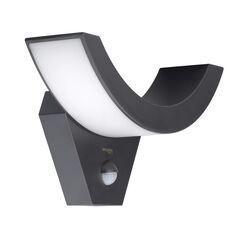 Oktaplex Aussenlampe mit Bewegungsmelder LED warmweiß IP54 Außenleuchte 750lm 10W Wandleuchte anthrazit Außenbeleuchtung 3000K Außenlampe Lima Motion