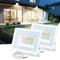 Aigostar LED Strahler Außen 50W,4300LM Superhell LED Fluter,IP65 Wasserdicht Außenstrahler, 4000K Naturweiß Scheinwerfer Wandleuchtefür Garten, Innenhöfe, Garage, Hotel