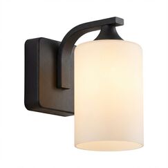 LASIDE Aussenleuchte Aussenlampe Wand, Anthrazit Grau Aluminium E27 Glaslaterne Außenlampe Außenleuchte, IP44 Spritzwassergeschützt Wandlampe Wandleuchte Lampe Aussen Außen Leuchte für Garten Terrasse