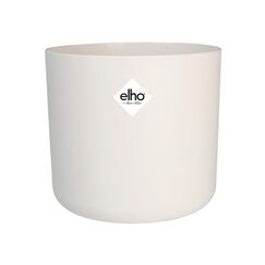 elho B.for Soft Rund 16 - Blumentopf für Innen - 100% recyceltes Plastik - Ø 16.0 x H 15.0 cm - Weiß/Weiss