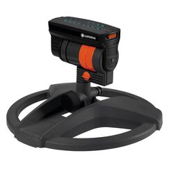 Gardena Viereckregner AquaZoom compact: Regner zur Bewässerung von Nutzflächen von 9-216 m², Reichweite 3-18 m, Sprengweite 3-12 m, integrierter Innenfilter (18708-20)