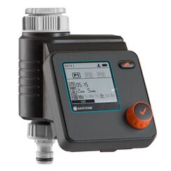 Gardena Bewässerungssteuerung Select: Automatische und zeitsparende Bewässerung, Flexible Bewässerung Dank 3 Zeitplänen, Water Now-Funktion (1891-20)