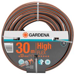 Gardena Comfort HighFLEX Schlauch 13 mm (1/2 Zoll), 30 m: Gartenschlauch mit Power-Grip-Profil, 30 bar Berstdruck, formstabil, UV-beständig (18066-20) schwarz