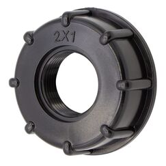 VARIOSAN IBC Adapter Kappe 14504, S60x6, 1" Innengewinde, Kunststoff, schwarz