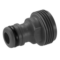 Gardena Geräteadapter: Steckanschluss an das Original Gardena System für Bewässerungsgeräte mit Innengewinde, passend für 26,5 mm (G 3/4") -Gewinde, verpackt (2921-20), Black