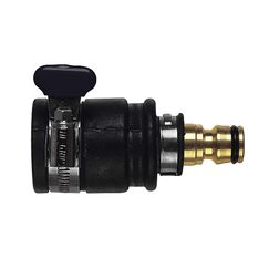 C.K Wasserhahnanschluss aufsteckbar | 20-30 mm Durchmesser | Massives Messing | Sicher & Strapazierfähig | Sicheres Fixieren | Robust & Korrosionsbeständig, Schwarz/Silber/Gold