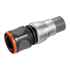 Gardena Premium Schlauchverbinder 13 mm (1/2 Zoll) - 15 mm (5/8 Zoll): Adapter für Schläuche an Wasserhahnkupplung, hohe Schlauchhaltekraft, frostsicher, verpackt (18255-20)