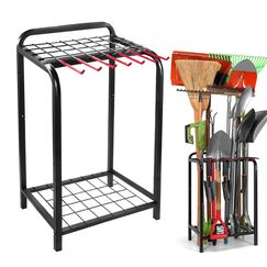 Trieez Robuster Garten-Werkzeug-Organizer – stabiles Hof-Werkzeugregal für Schuppen und Garagen, Werkzeughalter