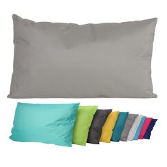 JACK Outdoor Lounge Kissen 30x50cm Dekokissen inkl. Füllung Wasserfest Sitzkissen Garten Stuhl Lotus Effekt, Farbe:Grau