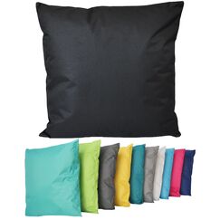 Coen Bakker Outdoor Lounge Kissen 45x45cm Dekokissen Inkl. Füllung Wasserfest Sitzkissen Garten Stuhl Lotus Effekt, Farbe:Schwarz