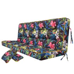 PillowPrim Kissen für Hollywoodschaukel, Gartenschaukelkissen Sitzbank mit Rückenlehne, sitzbreite 180 cm