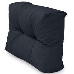 Spatium Palettenkissen Set abnehmbar Bezug wasserdicht gesteppt Palettenauflage Palettenpolster Palettensofa Palettenmöbel Anthrazit Kurzes Rückenkissen 60x40x15