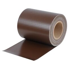 WOLTU Sichtschutzstreifen für doppelstabmatten 450 g/m² PVC, Doppelstabmattenzaun Blickdicht Wetterfest Windschutz 19cm x 35m, Sichtschutz zaun für Garten Balkon inkl.25 Befestigungsclips, Braun