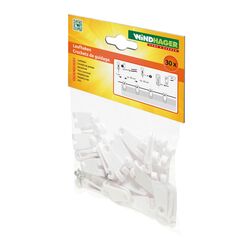 Windhager Sonnensegel Befestigung Set, Laufhaken, 30 Stück, mit Edelstahlschrauben, 10701