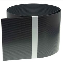 INTRA-TEC Sichtschutzstreifen Anthrazitgrau Zaun - 10 Stück aus Hart-PVC 252x19 cm, RAL 7016 für Doppelstabmattenzäune