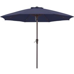ABCCANOPY 270cm Sonnenschirm im Freien Wasserabweisende Bespannung -Gartenschirm Marktschirm, Navy Blau