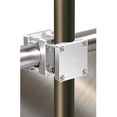 4smile Sonnenschirmhalter Balkongeländer – Aluminium Sonnenschirm Balkon Halterung - Schirmhalterung SunnySquare, stabiles Universaltalent, hält jeden Balkonschirm