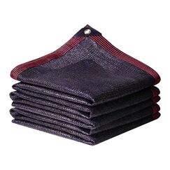 70% schwarzes Sonnenschutztuch, 18x3 m, widerstandsfähiges Garten-Sonnenschutznetz, strapazierfähiges Netz-Schattenplane mit verstärkten Ösen für Gewächshaus, Pflanze, Pergola, Baldachin (2x3 m)