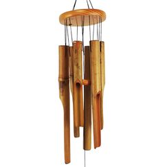 MUMTOP Bambus-Windspiel, Outdoor-Windspiel aus Holz mit erstaunlichem tiefem Ton für Garten, Terrasse, Zuhause oder Outdoor-Dekoration