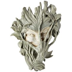 Design Toscano Wandskulptur Holzelfe, Maße: 23 x 12.5 x 33 cm 1.25 kg
