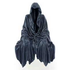 Design Toscano Solace der Gruselige Gothic-Deko Regalstatue, Polyresin, steingrau, 20 cm