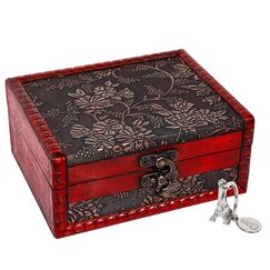SICOHOME Schatzkiste, 13,9 cm, Taro-Karten-Box für Schmuck, Taro-Karten, Geschenke und Heimdekoration