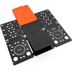 BoxLegend V3 Faltbrett Für Kleidung Hemden Hosen Wäsche Kinder und Erwachsen T Shirt Faltbrett Verstelltbar Wäschefaltbrett Hemdenfalter (Schwarz)