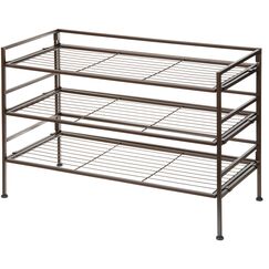 Amazon Basics 3-Lagiges Schuhregal Für 9 Paare, Braun, 68 D x 32 W x 47.5 H cm