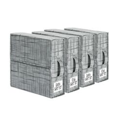 SUOCO SheetCube Bettlaken-Set, Organizer, 4 Stück (Queen-Size- oder King-Size), faltbare Aufbewahrungsbox für Bettbezug-Set, Leinen-Schrank-Organizer für Bettwäsche, Kleidung, Decken, Grau