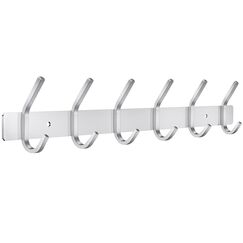 JOLY FANG Wandgarderobe, Garderobenhaken aus Edelstahl, Wandhaken für Schlafzimmer, Badezimmer, Küche (6 Haken, Silber)