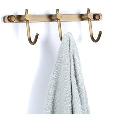 WINCASE Wand montiert Messing antik gebürstet Bronze Reihe Haken mit 3 Heavy Duty Europäischen klassischen Serie alle Kupfer Antik Rustikal klein von Fell Handtuch Rack Halter 3 Hooks