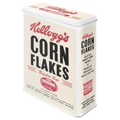 Nostalgic-Art Retro Vorratsdose XL, 4 l, Kellogg's Corn Flakes Retro Package – Geschenk-Idee für die Küche, Aufbewahrungsbox für Cornflakes, Vintage Design