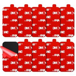 FIXCHORD VHB 5930 Doppelseitiges Klebepads Extra Stark, 10St Doppelseitiges Klebeband, Montageband, wasser & temperaturbeständig für Autos, Häusern und Büros, Action-Kameras 50 * 25mm