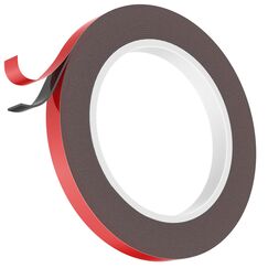 Emitever Doppelseitiges Klebeband Extra Stark - 5m x 10mm, Wasserdichtes Multifunktionales Montageklebeband für Wand und LED-Streifen, Auto, Wohn, Bürodekor und Außende