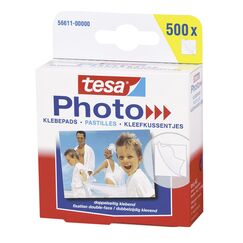 tesa Photo Klebepads - Beidseitig klebend zur Erstellung eines Fotobuches - 500 Stück