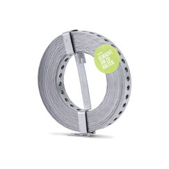 Alberts 334208 Lochband | mit oder ohne Abrollkasette | sendzimirverzinkt | Breite 17 mm | Länge 10 m