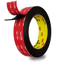 InTrans Doppelseitiges klebeband extra stark 300 x 2 x 0.11 CM, Montageband Klebeband Doppelseitig Streifen passend für Autos, LED Streifen Leuchten, Home/Office Dekoration