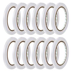 SANLI TAPE Doppelseitiges Klebeband Starke Klebeband Selbstklebeband Stark Papier für Geschenke, Fotos, Dokumente, Tapeten,Büro DIY Handwerk, Bänder, Karten und Boxen (6mm*10m)