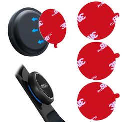 ALAFLY 3M Doppelseitig Klebrig Klebstoff Ersatzpads für OOONO CO-Driver NO1/NO2, 3 Stück 30mm Runde Hitzebeständig Starke VHB Aufkleber Klebeband Klebepads für Sonnenblende, Armaturenbrett, Alle Autos