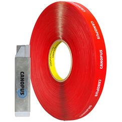 CANOPUS Doppelseitiges Klebeband Extra Stark Transparent Wasserdicht 4910 (12,7mm x 4,5m), Schwerlast Klebeband, Montageklebeband für LED-Streifen, Wohnkultur, Wohnkultur