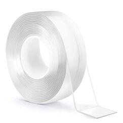 BNCHI 2CM*1MM*3M Nano Doppelseitiges Klebeband Heavy Duty, abnehmbares transparentes starkes klebriges Klebeband für Teppich, Fotos, Wand