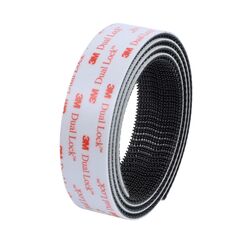 3M Dual Lock - flexibler Druckverschluss 3550TB Blister, 25 mm x 2.5m, Schwarz (1-er Pack)