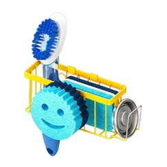 MURLONG Spülbecken-Caddy, Küchenspüle-Organizer, Schwammhalter, Küchenspüle-Zubehör, Edelstahl, Spülbeckenbürstenhalter mit Abnehmbarer Ablaufschale für Schwamm, Spülbürste, Seife, Schrubber,