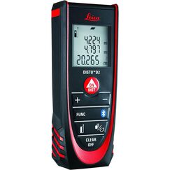 Leica DISTO D2 &ndash; funktioneller Laser Entfernungsmesser mit Bluetooth (App-Nutzung) f&uuml;r Distanz-, Fl&auml;chen- und Volumenmessungen (Innenbereich & automatische Endst&uuml;ckerkennung)