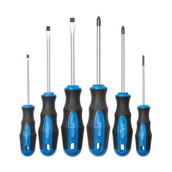 ROTATION 6-teilig Schraubendreher-Satz mit magnetischer Spitze, 3 Kreuzschlitzschraubendreher und 3 Flachschraubendreher, professioneller Kissengriff | 6-teiliges Handwerkzeug-Set