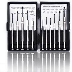 SZGIARUY Mini-Schraubendreher-Set, Brillen-Reparatur, Pr&auml;zisions-Reparatur, Schraubenzieher, Kreuzschlitz, Flachkopf, Ahle, Magnetisch